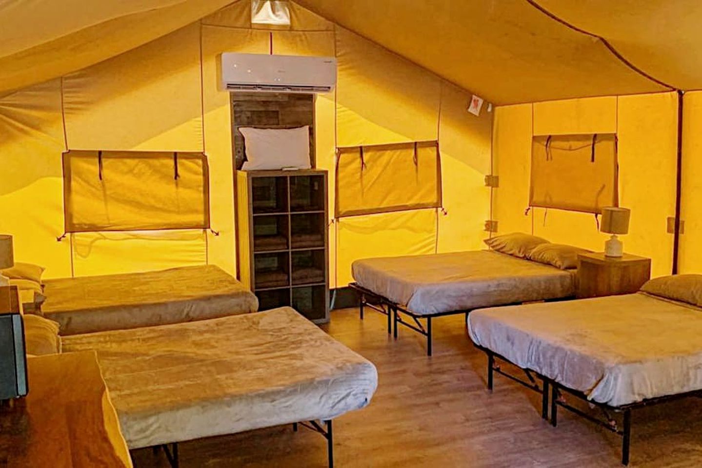 Safari Tent Glamping in Texas for the Best Creekside Vacations in Cibolo