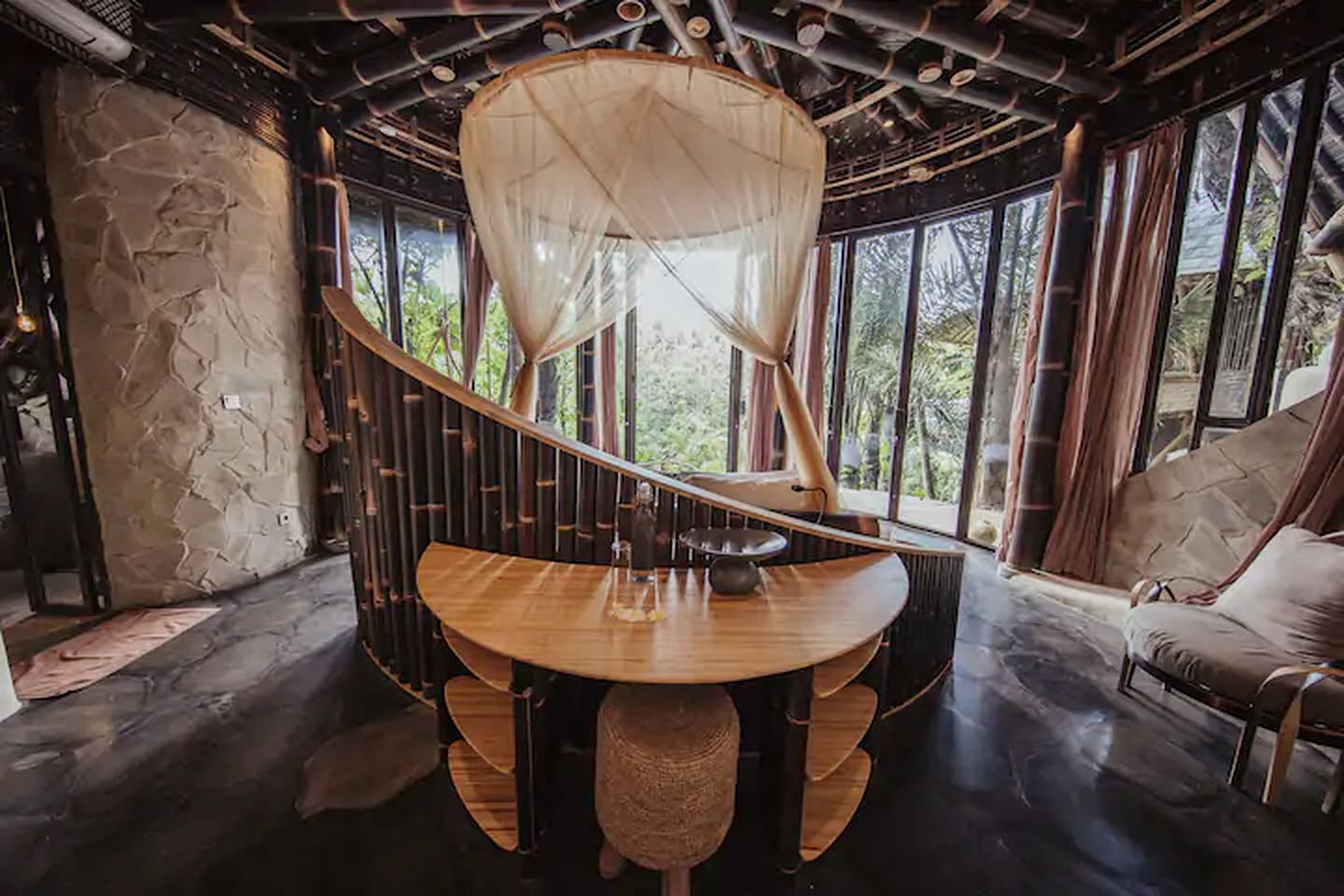 Otherworldly Bamboo Getaway in Bali with Pool and River