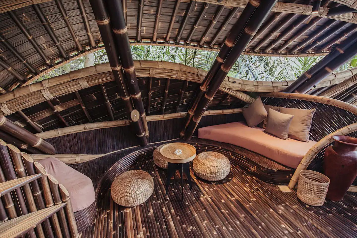 Otherworldly Bamboo Getaway in Bali with Pool and River