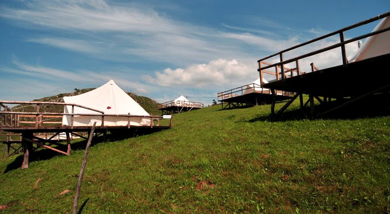 Luxury camping in Romania