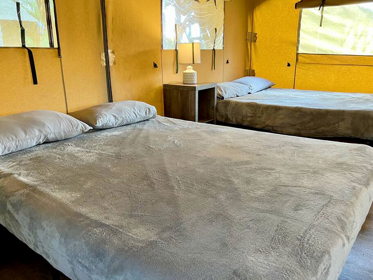 Discover Glamping at its Best in this Lovely Safari Tent Rental in the Heart of Texas