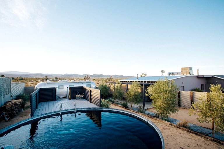 This truly unique cottage rental boasts its own Airstream, ideal for glamping in California