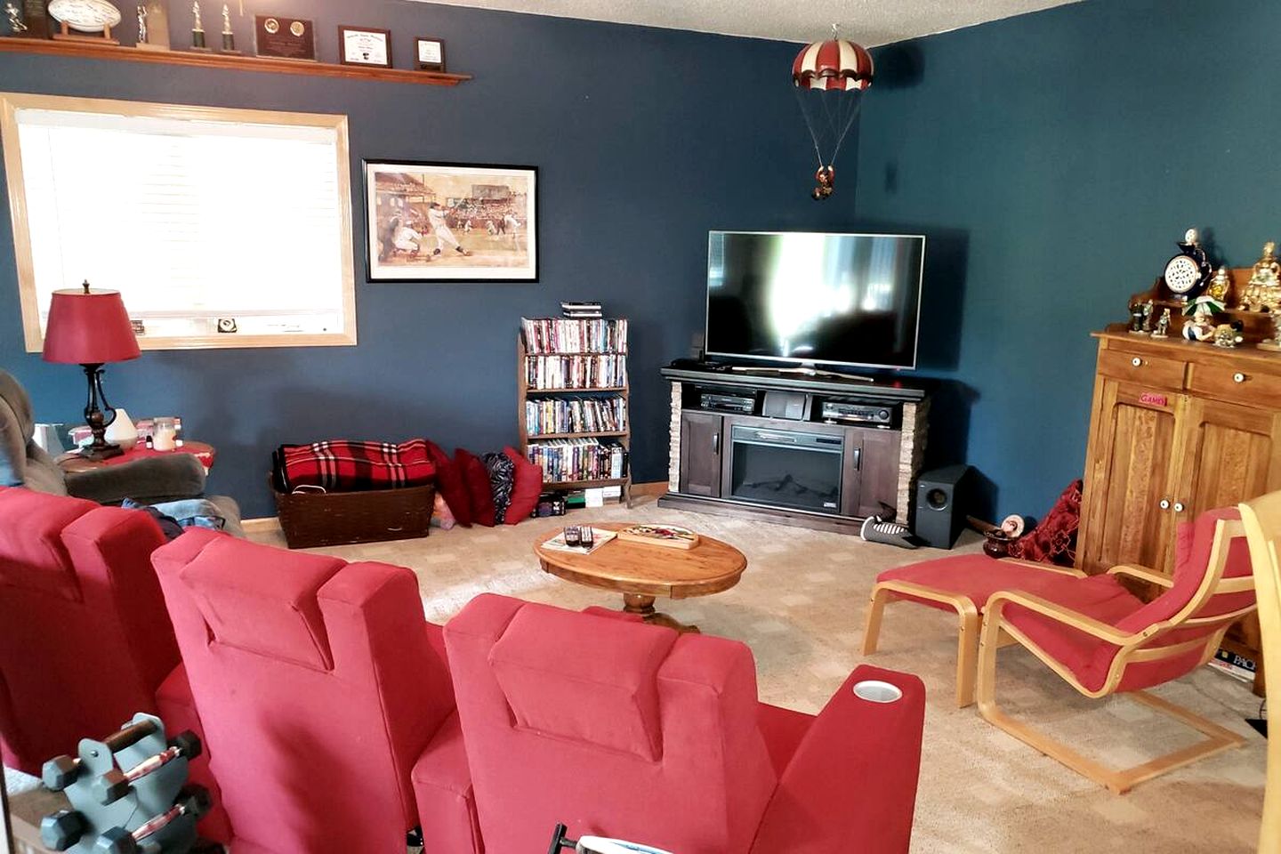 Cozy Bedroom in Waterfront Rental on Lake Sakatah in Morristown, Minnesota