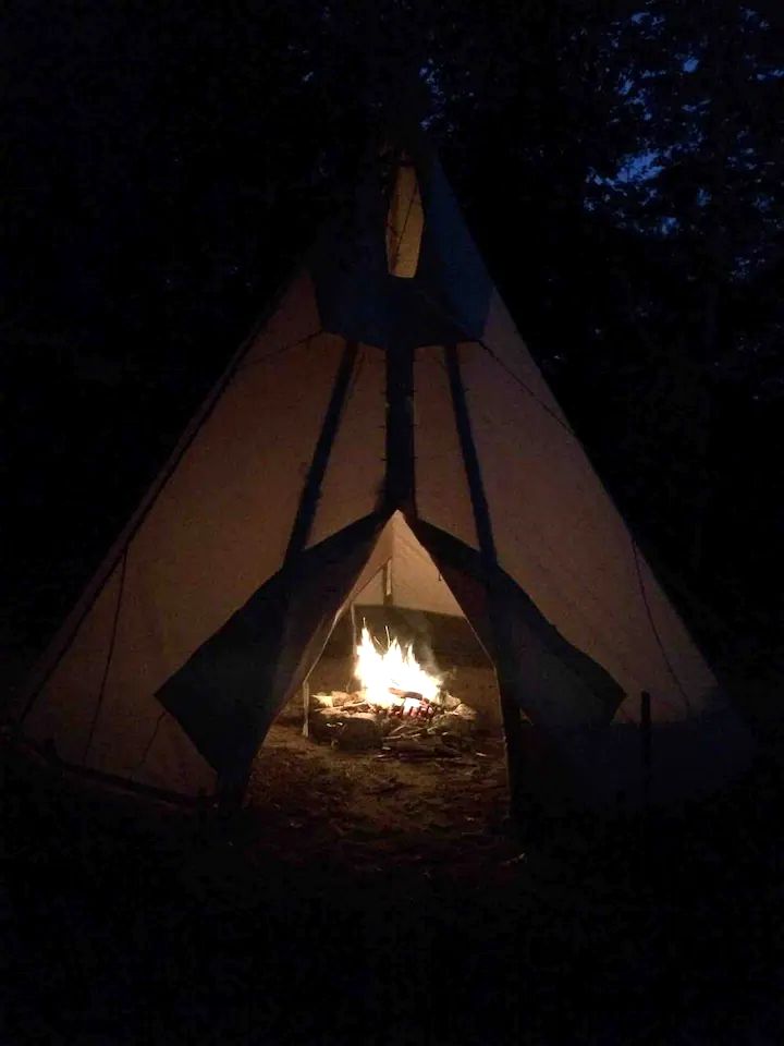 Off-Grid Tipi Rental for a Weekend Getaway in Quebec