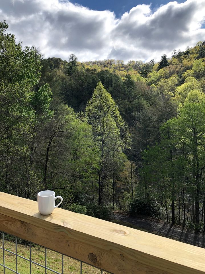 Incredible Mountain Cabin with Private Creek and Hot Tub Allowing Outstanding Views in Bryson City