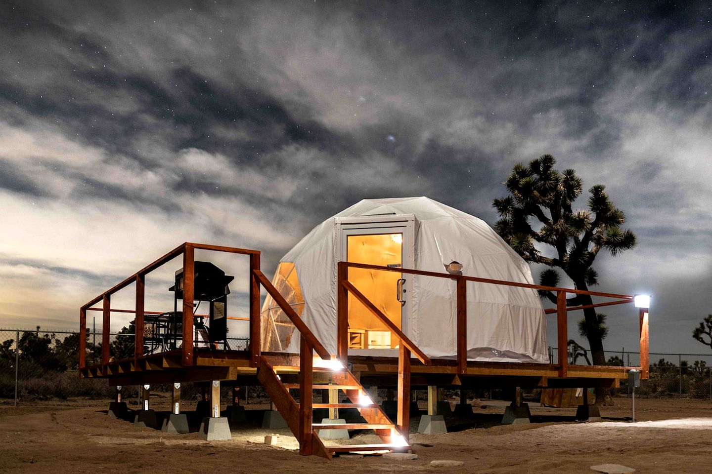 Yucca Valley Glamping Dome for Joshua Tree Getaway