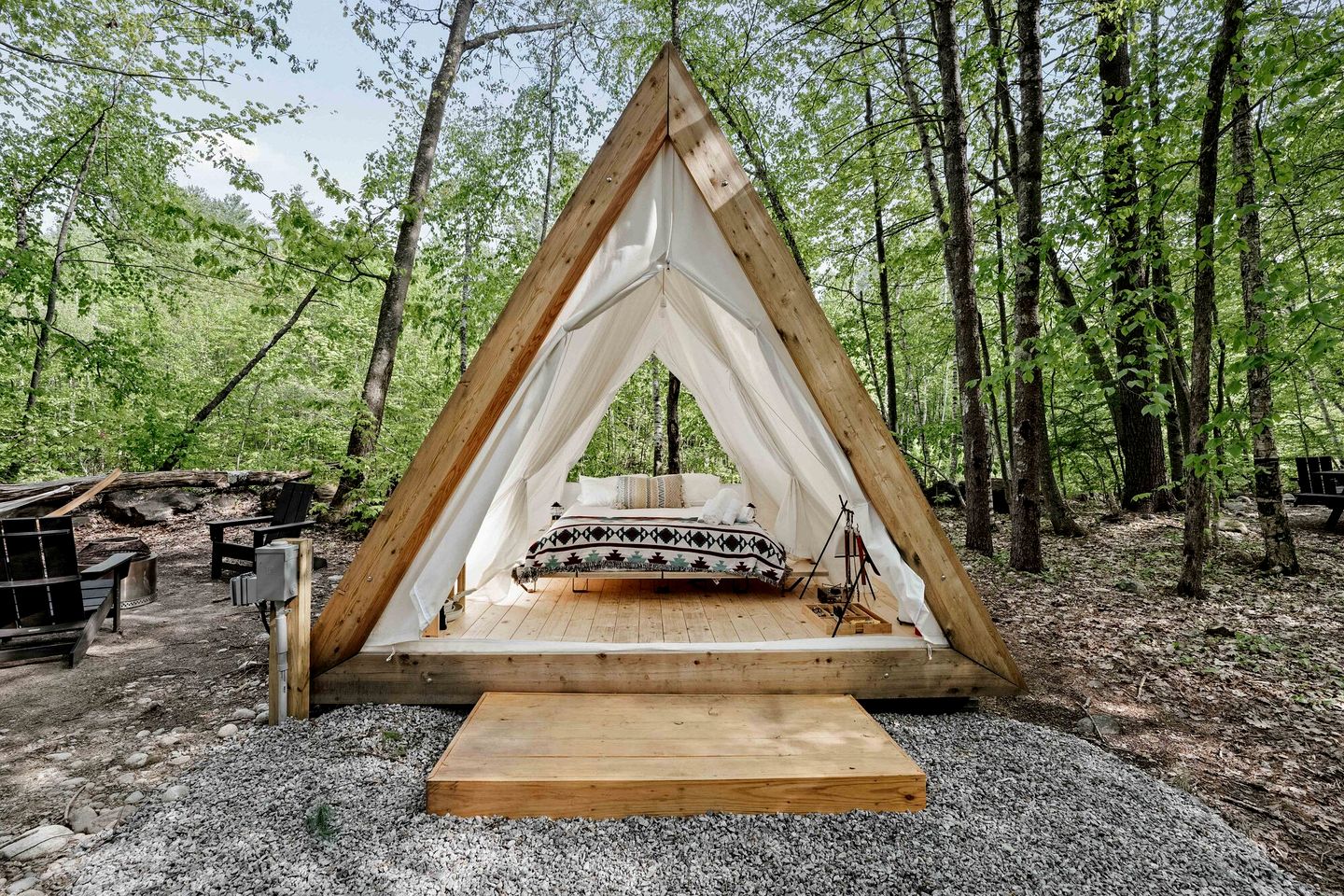 Incredible Safari Tent with Sauna in North Woodstock, New Hampshire