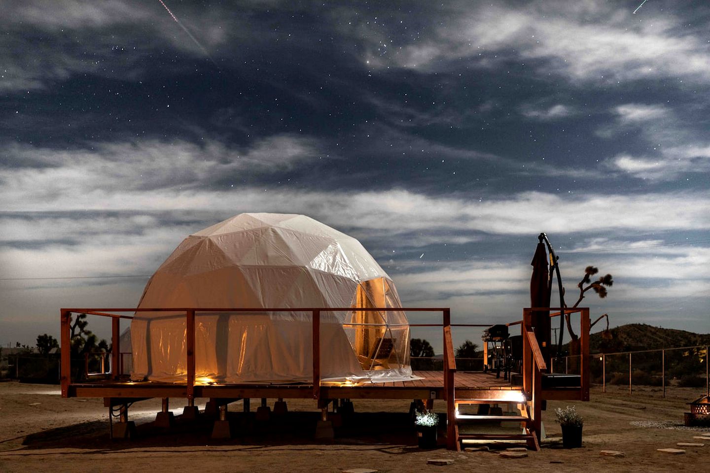 Joshua Tree Glamping Dome Rental for Desert Getaway