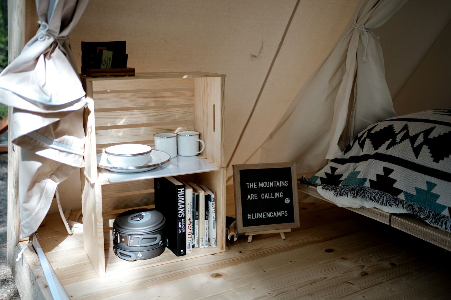 Special A-frame Safari Tent in North Woodstock, New Hampshire