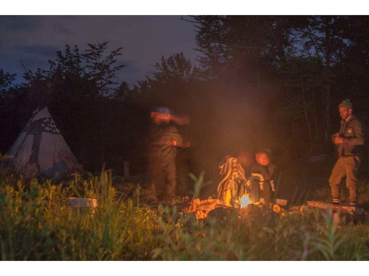 Authentic Tipi Set in the Stunning Woodland of the White Mountain National Forest, New Hampshire