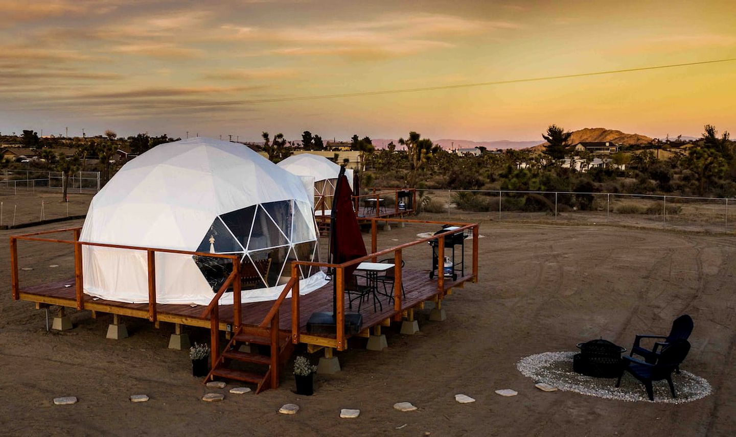 Luxury Dome Rental Under the Stars for Joshua Tree Glamping
