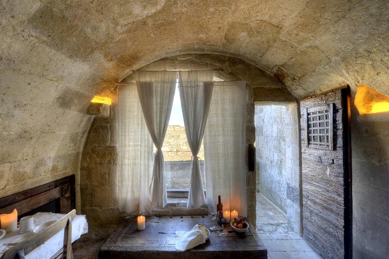 Unique Cave Rental with Deluxe Tub in Medieval Village of Basilicata Region | Caves (Matera, Basilicata, Italy)