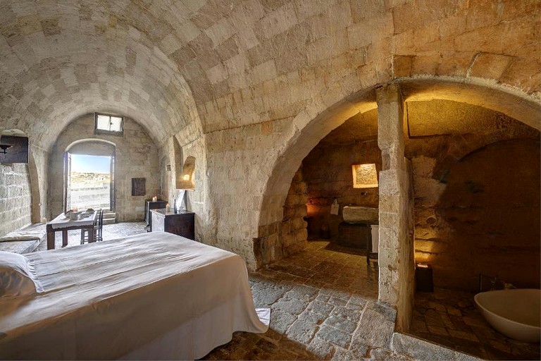 Unique Cave Rental with Deluxe Tub in Medieval Village of Basilicata Region | Caves (Matera, Basilicata, Italy)