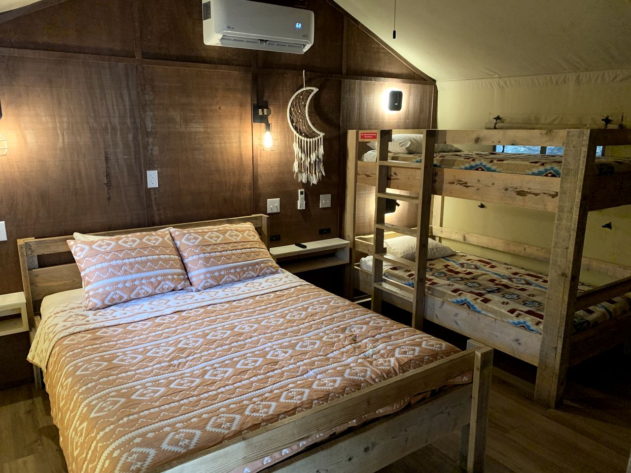 Lovely Safari Tents Perfect for a Family of Four in Gatlinburg, Tennesse