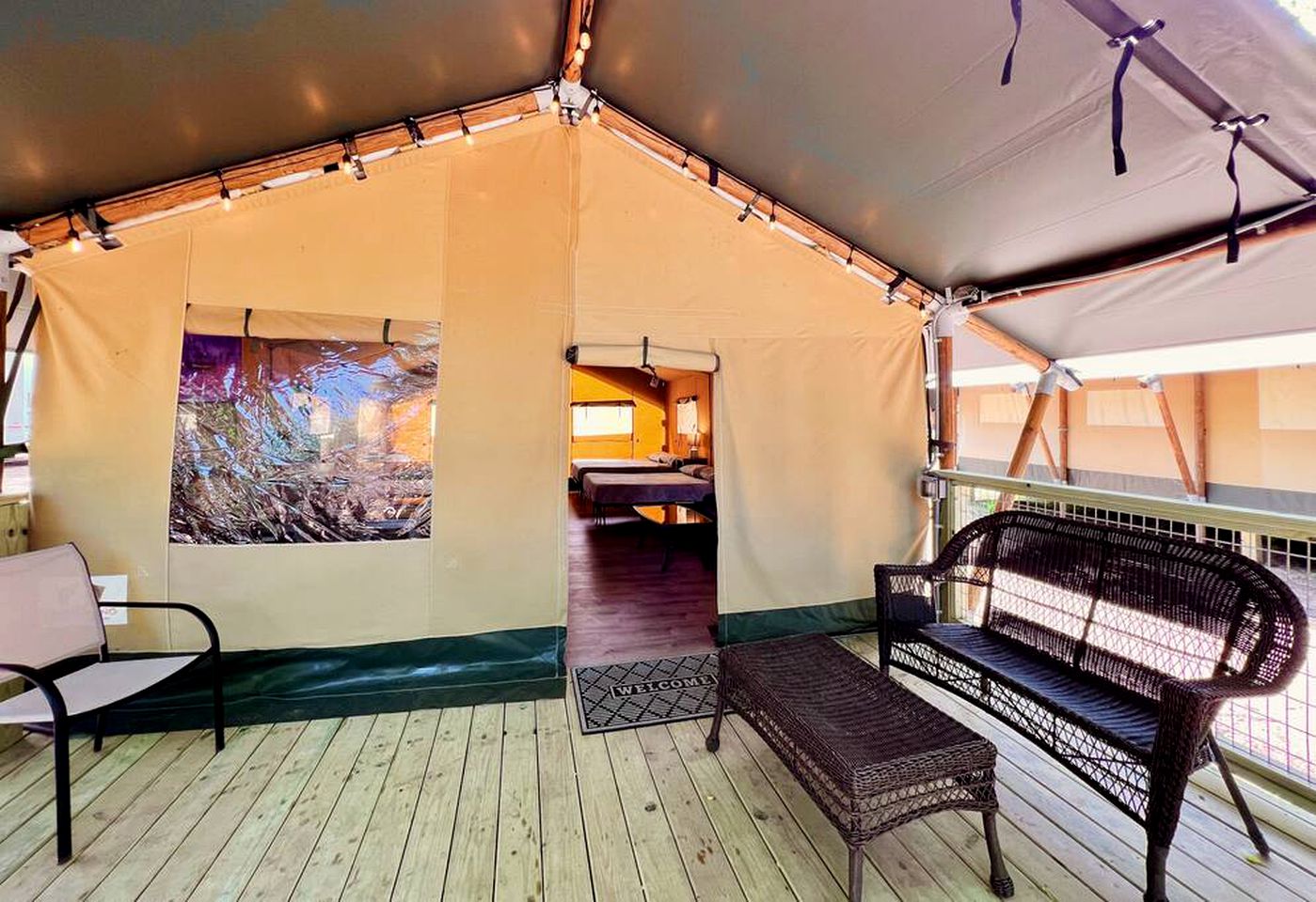 Fully-Equipped Riverside Glamping Safari Tent on the San Marcos River, Texas