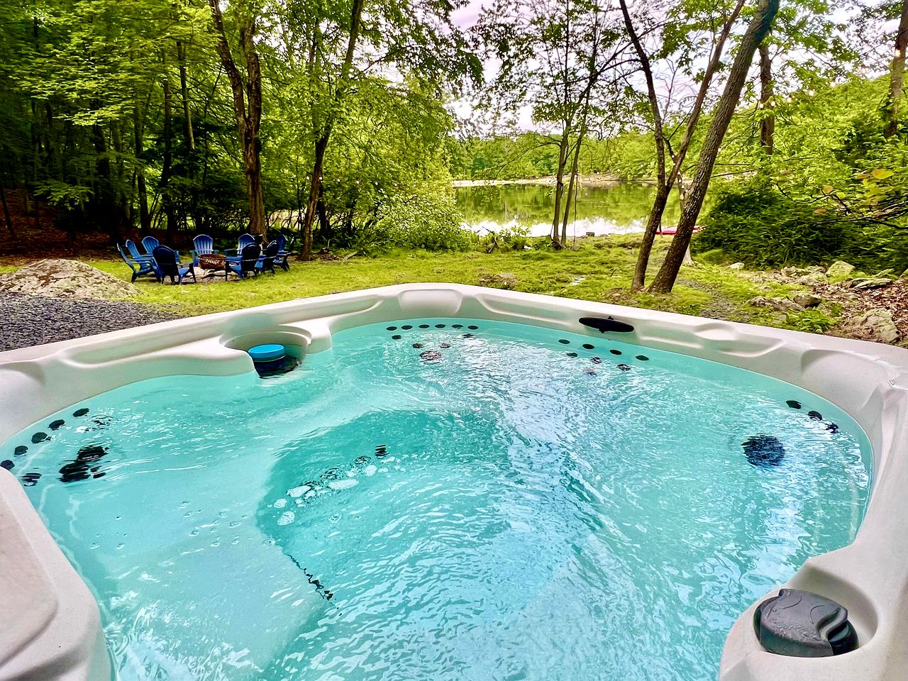 Incredible Waterfront Cabin with Game Room and Hot Tub in East Stroudsburg, Pennsylvania