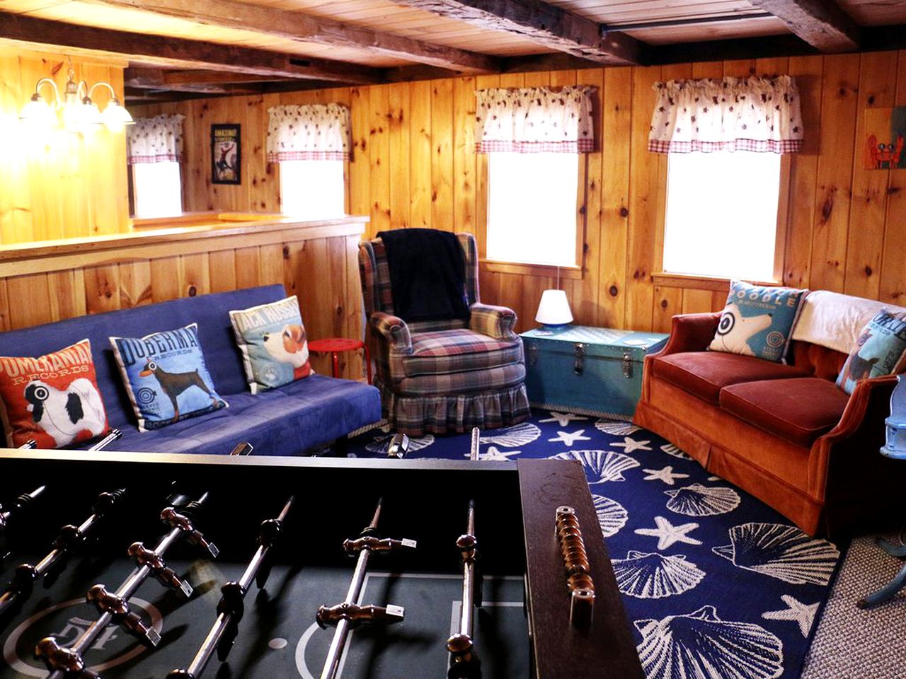 Spacious 24-Person Cottage Rental with Game Room near Sebago Lake, Maine