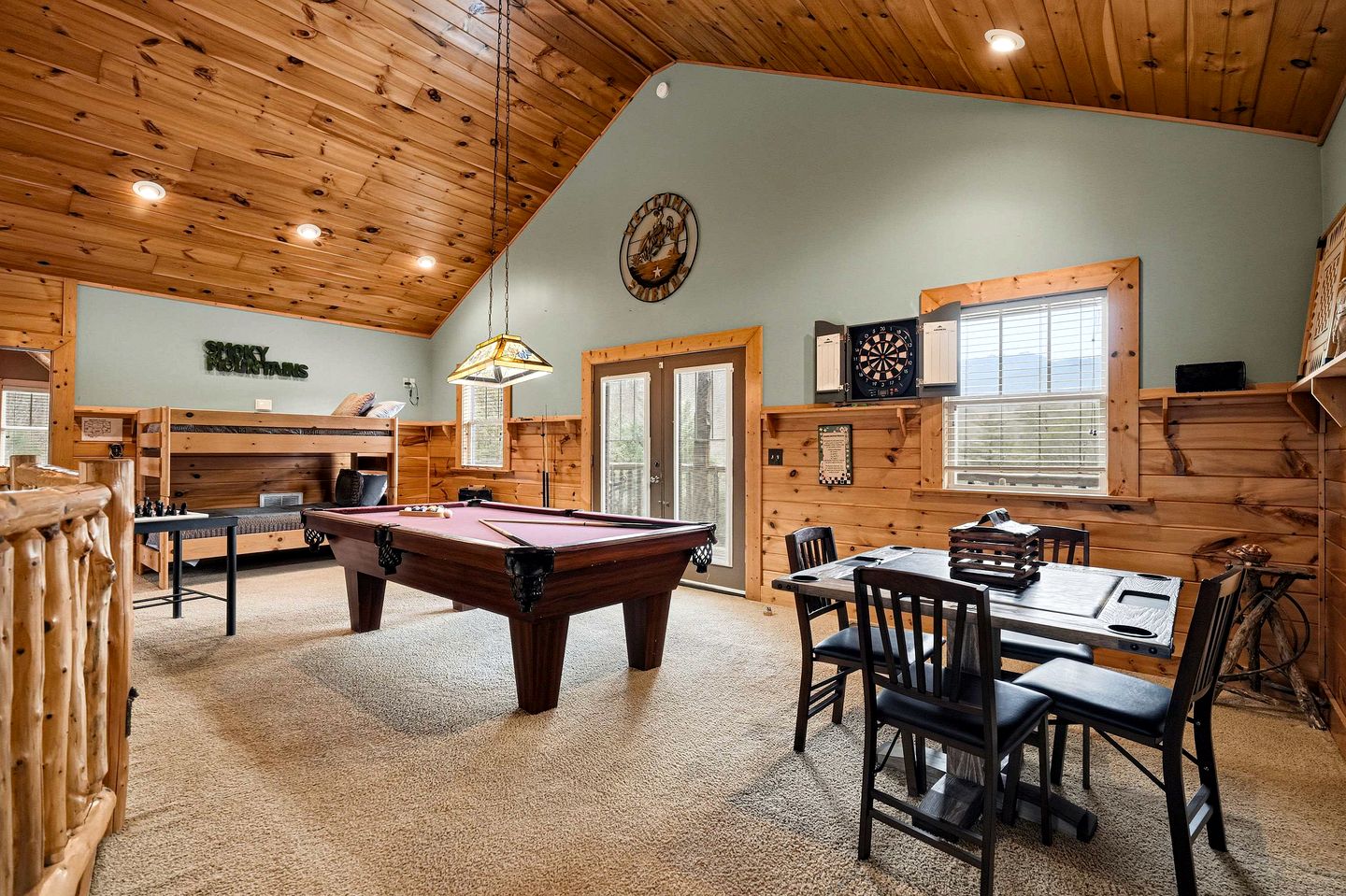Luxury Log Cabin Escape with Hot Tub, Decks & Family Fun Spaces in Sevierville, Tennessee
