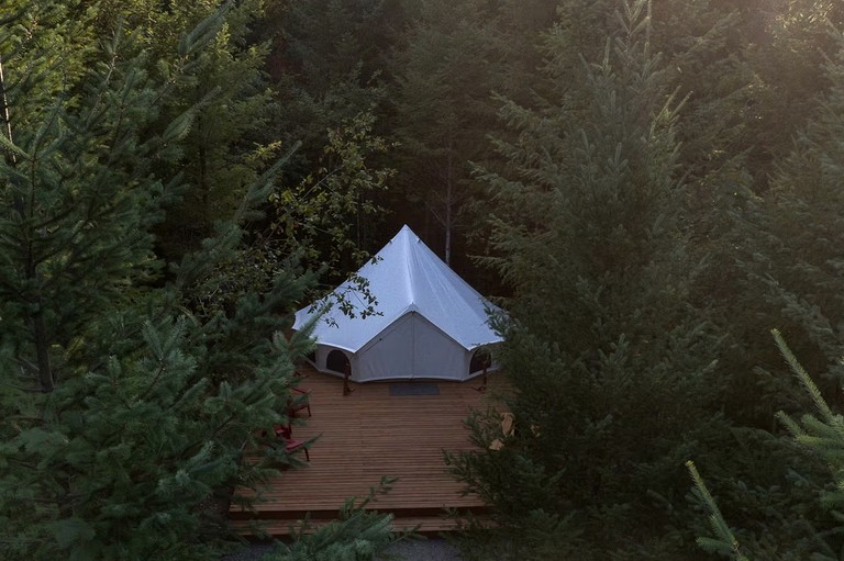 Cute Bell Tent in Carson for Columbia Gorge Glamping in Washington | Bell Tents (Carson, Washington, United States of America)