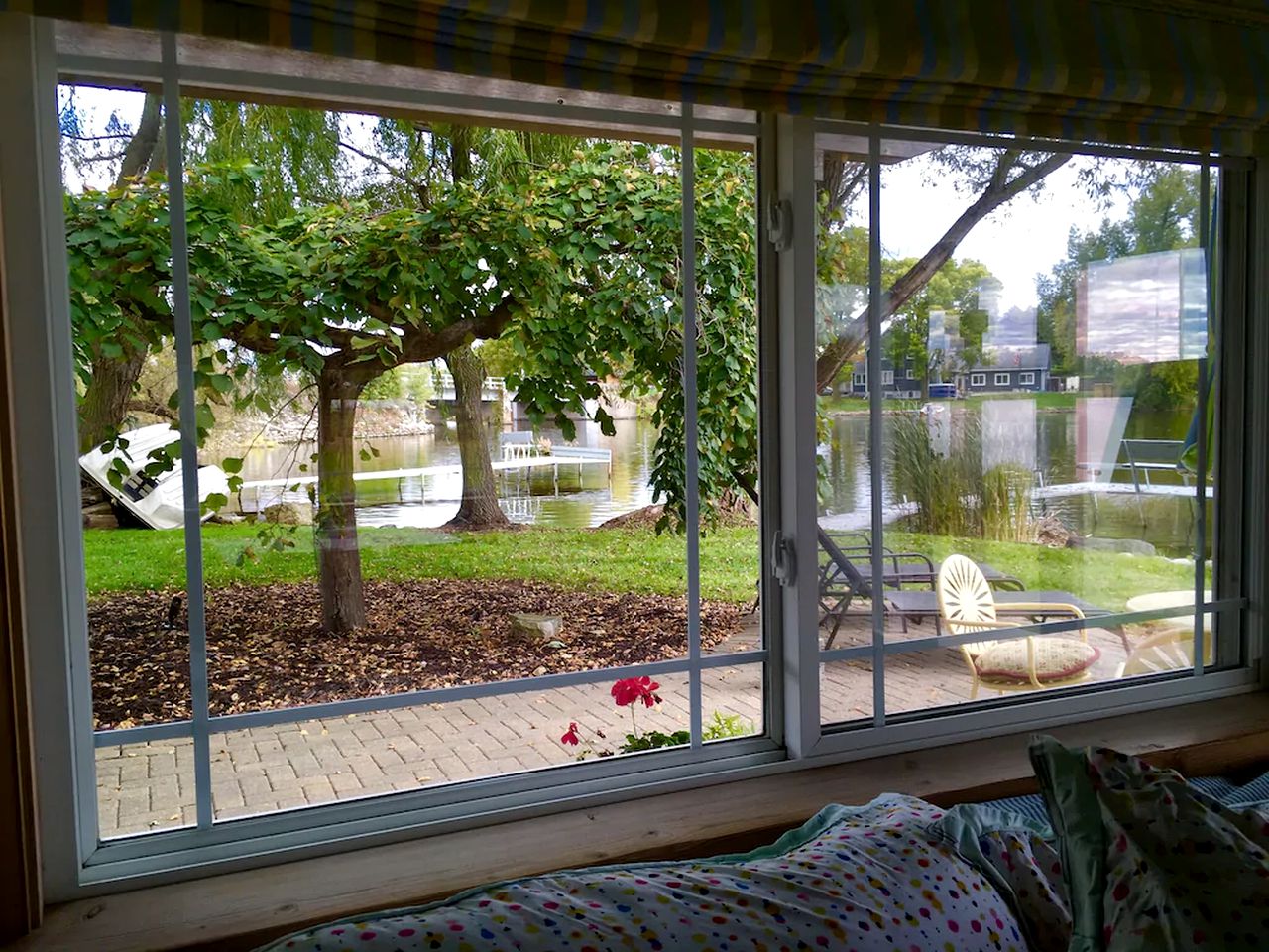 Romantic Riverfront Cottage with a Pier near Milwaukee, Wisconsin
