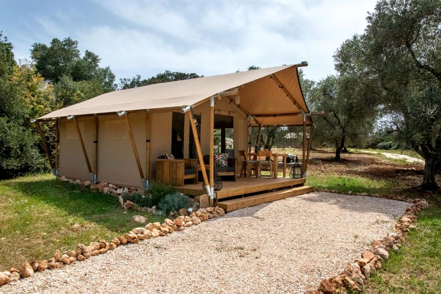 Idyllic Equipped Safari Tents Incredible for a Romantic Couple Retreat in Italy