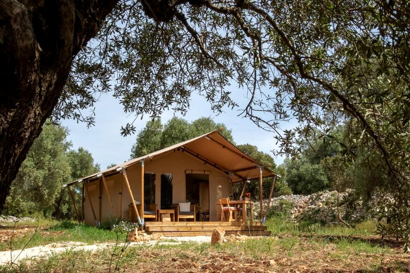 Idyllic Equipped Safari Tents Incredible for a Romantic Couple Retreat in Italy