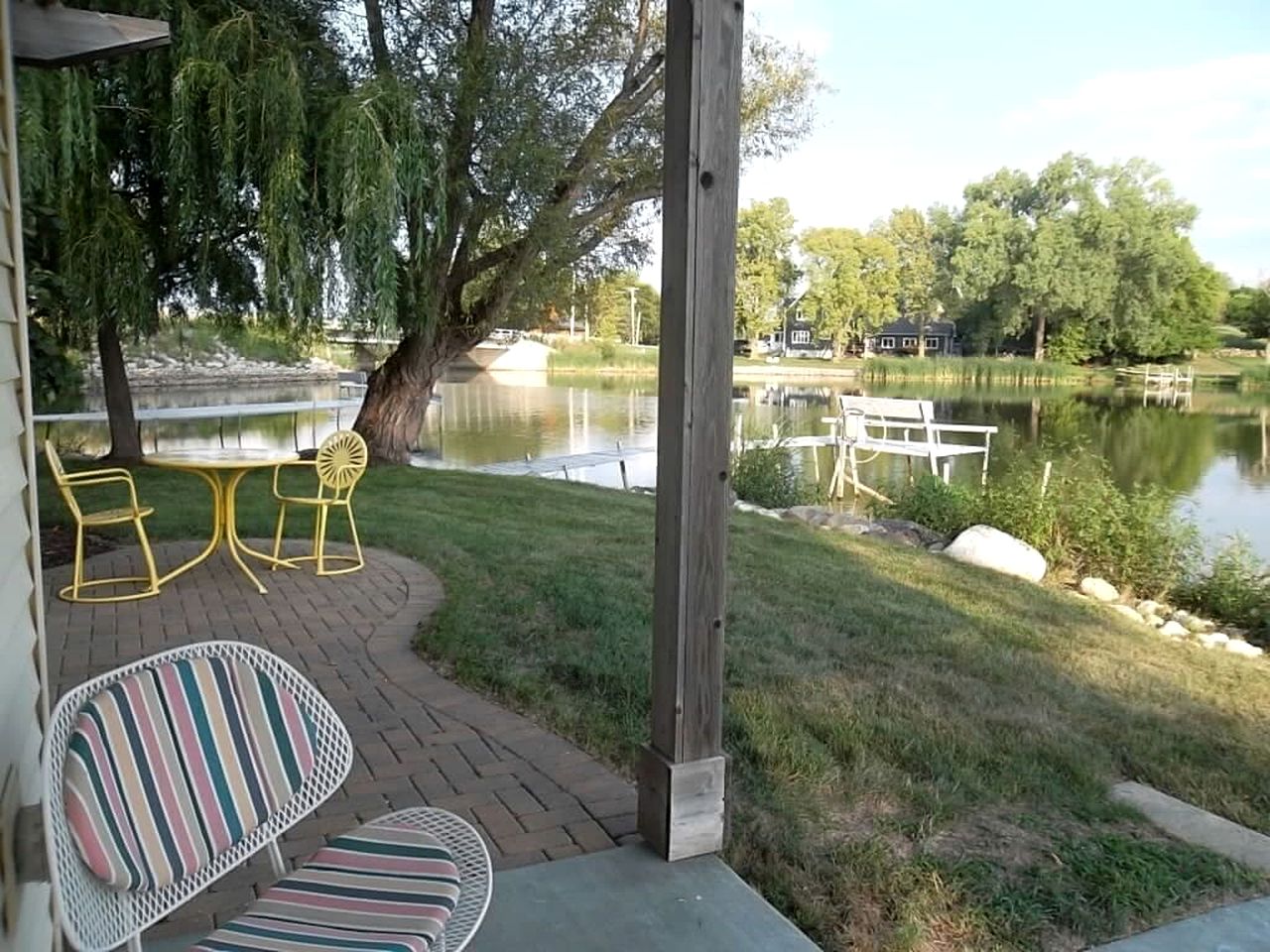 Romantic Riverfront Cottage with a Pier near Milwaukee, Wisconsin
