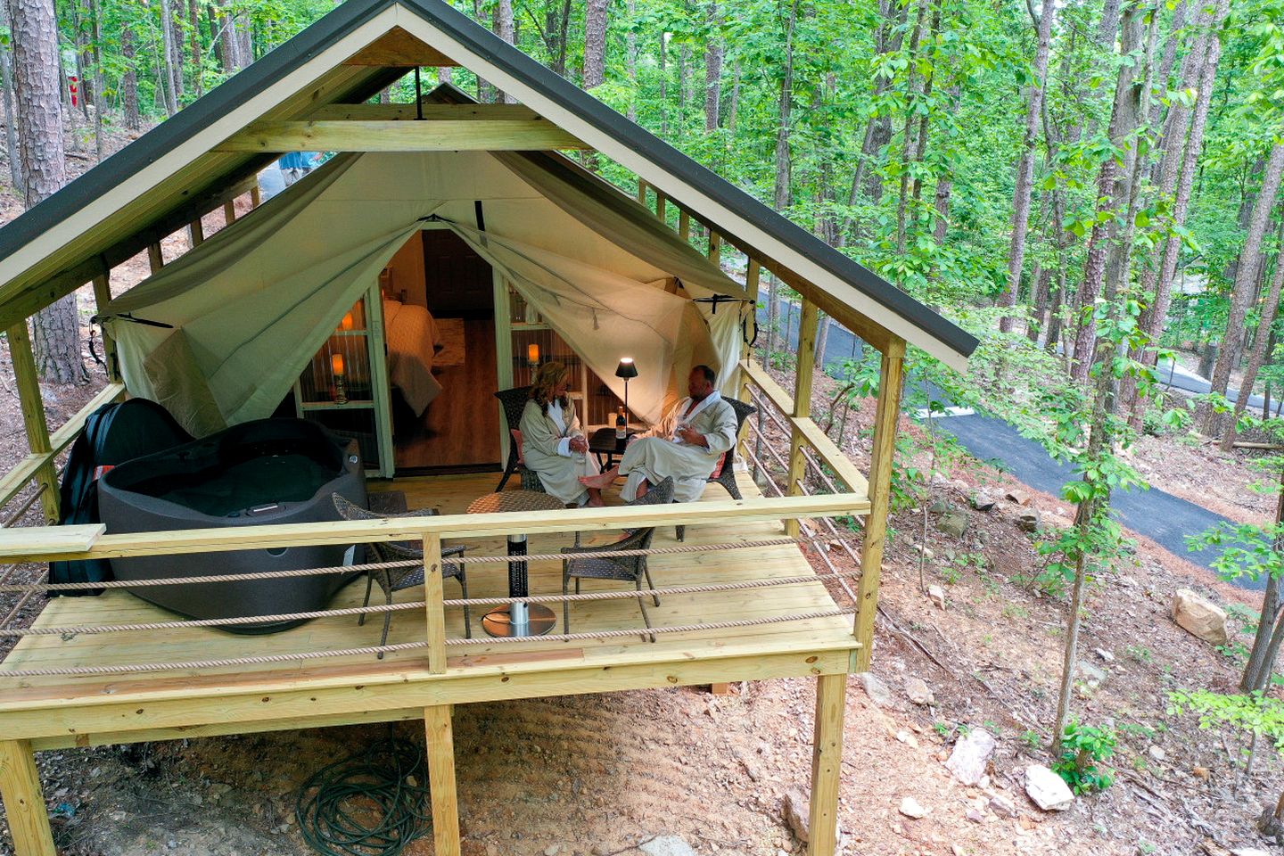 Incredible Tented Cabin Nestled Amidst Trees in Scottsboro, Alabama
