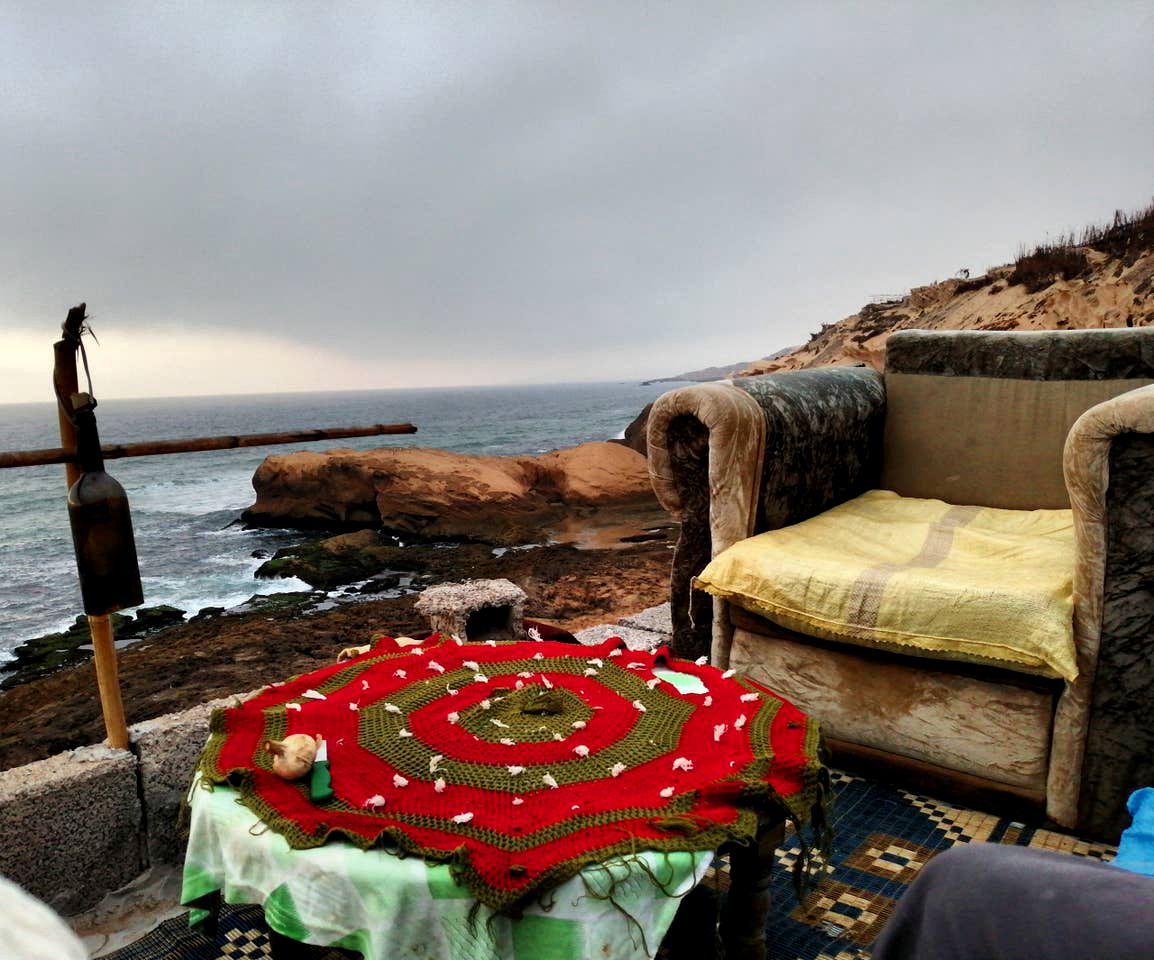 Traditional Beachfront Cottage with Unobstructed Views of the Atlantic Ocean in Agadir, Morocco