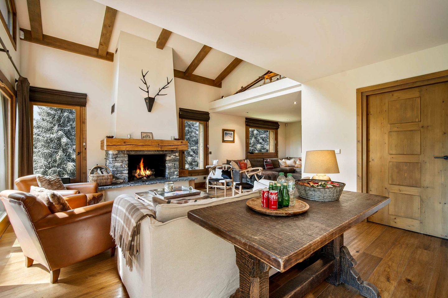 Luxurious Alpine Chalet with Cinema & Mont Blanc Views near Village of Megève, France