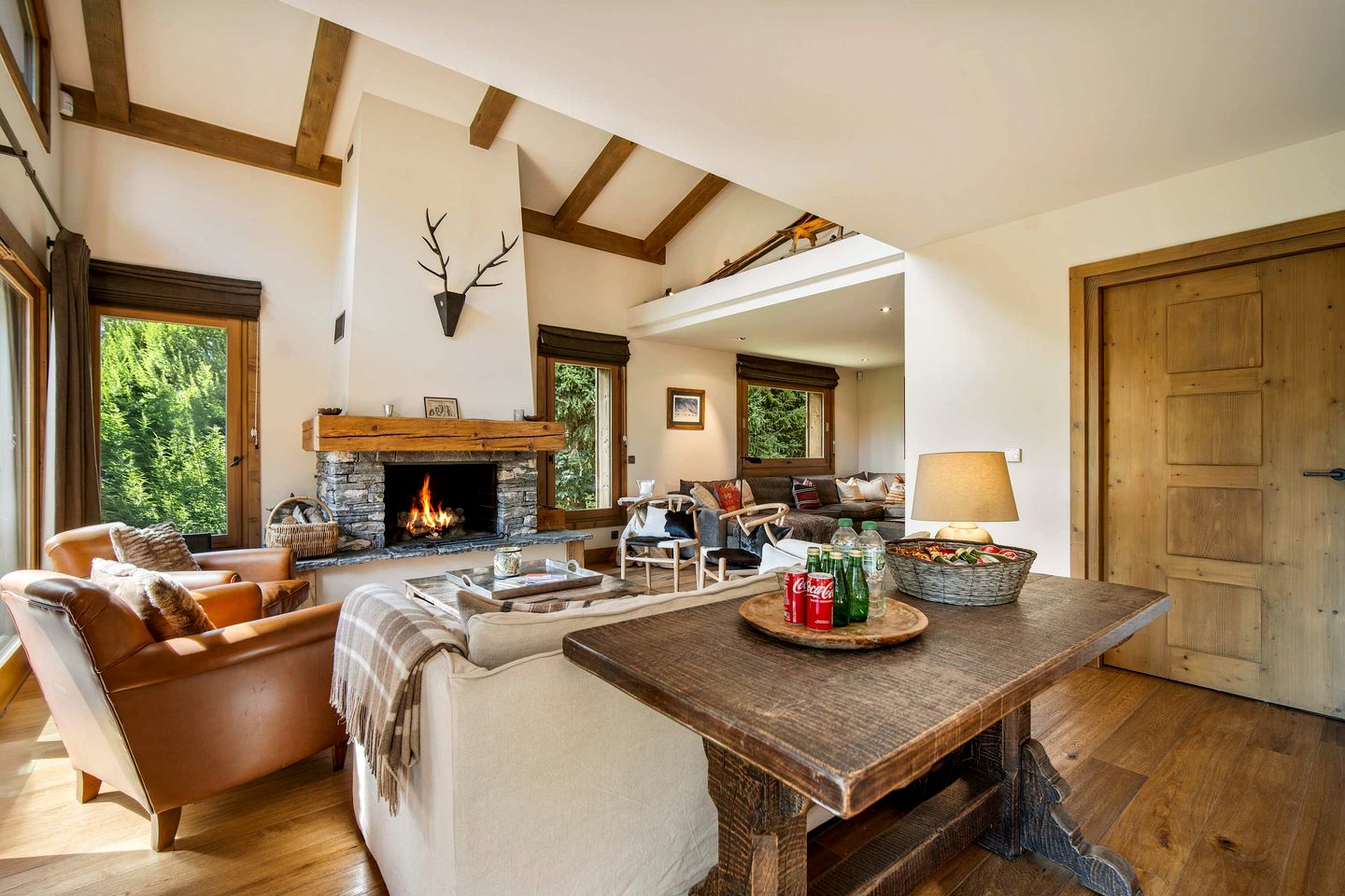 Luxurious Alpine Chalet with Cinema & Mont Blanc Views near Village of Megève, France