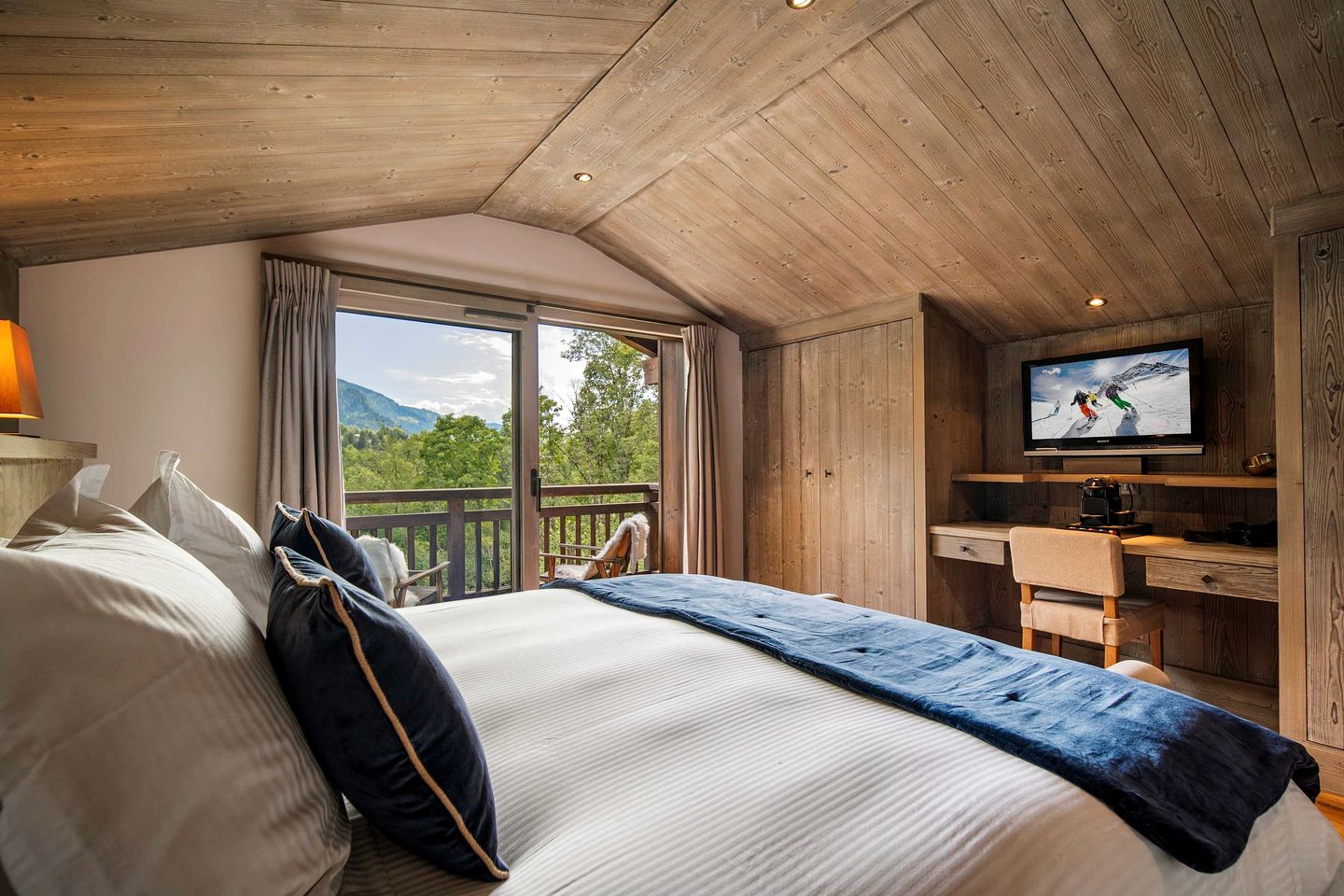 Luxurious Alpine Chalet with Cinema & Mont Blanc Views near Village of Megève, France