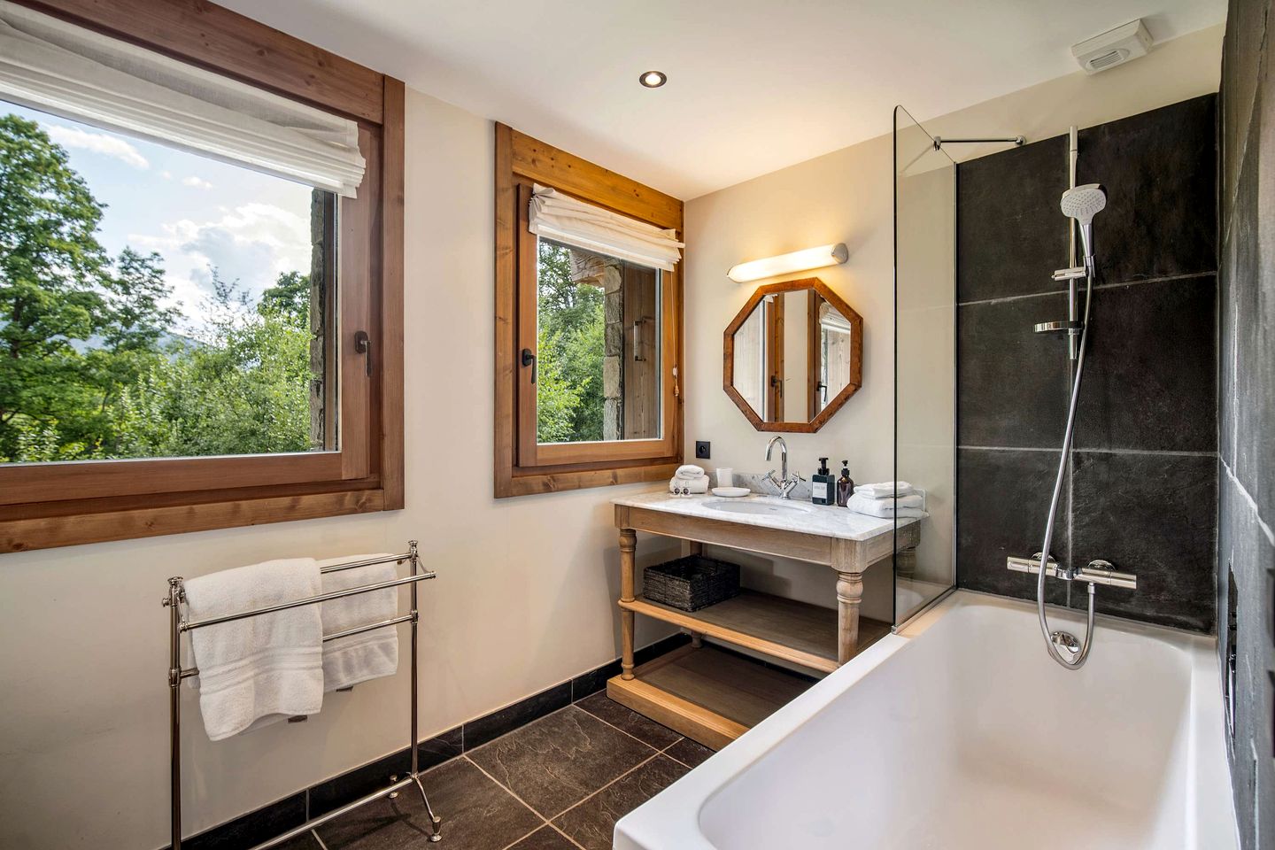 Luxurious Alpine Chalet with Cinema & Mont Blanc Views near Village of Megève, France