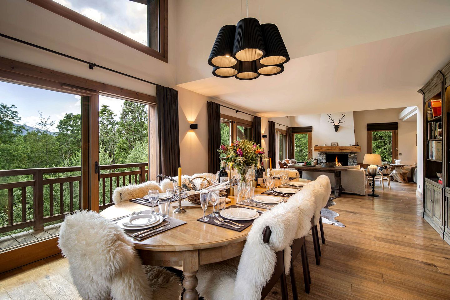 Luxurious Alpine Chalet with Cinema & Mont Blanc Views near Village of Megève, France