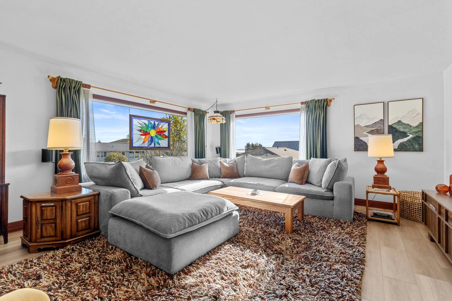 Refined Mid-Century Retreat with Strait & Mountain Views near Olympic National Park, Port Angeles, Washington