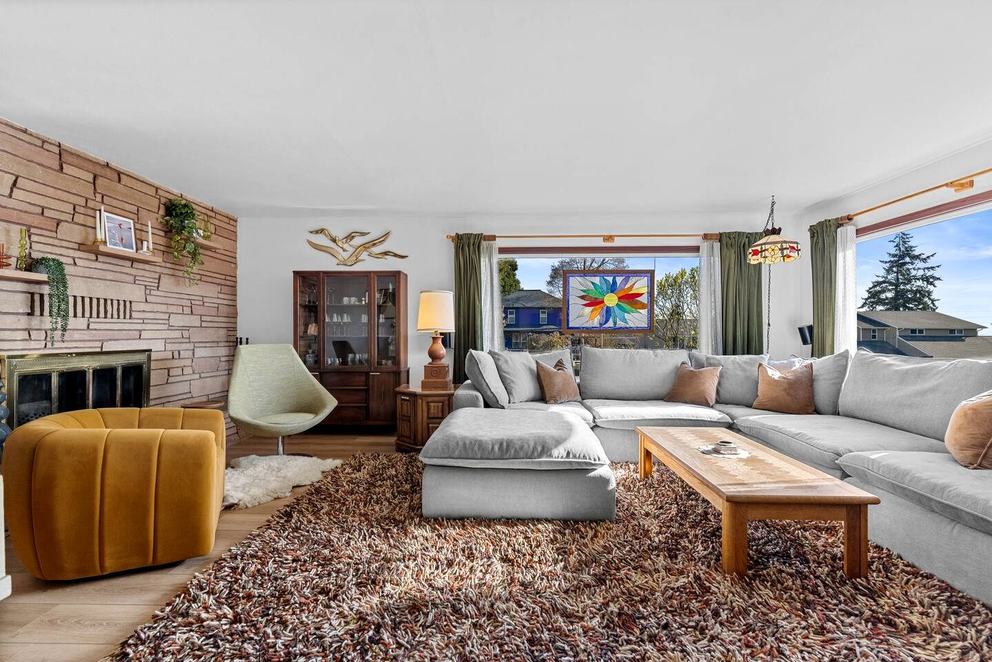 Refined Mid-Century Retreat with Strait & Mountain Views near Olympic National Park, Port Angeles, Washington