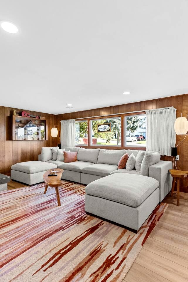 Refined Mid-Century Retreat with Strait & Mountain Views near Olympic National Park, Port Angeles, Washington