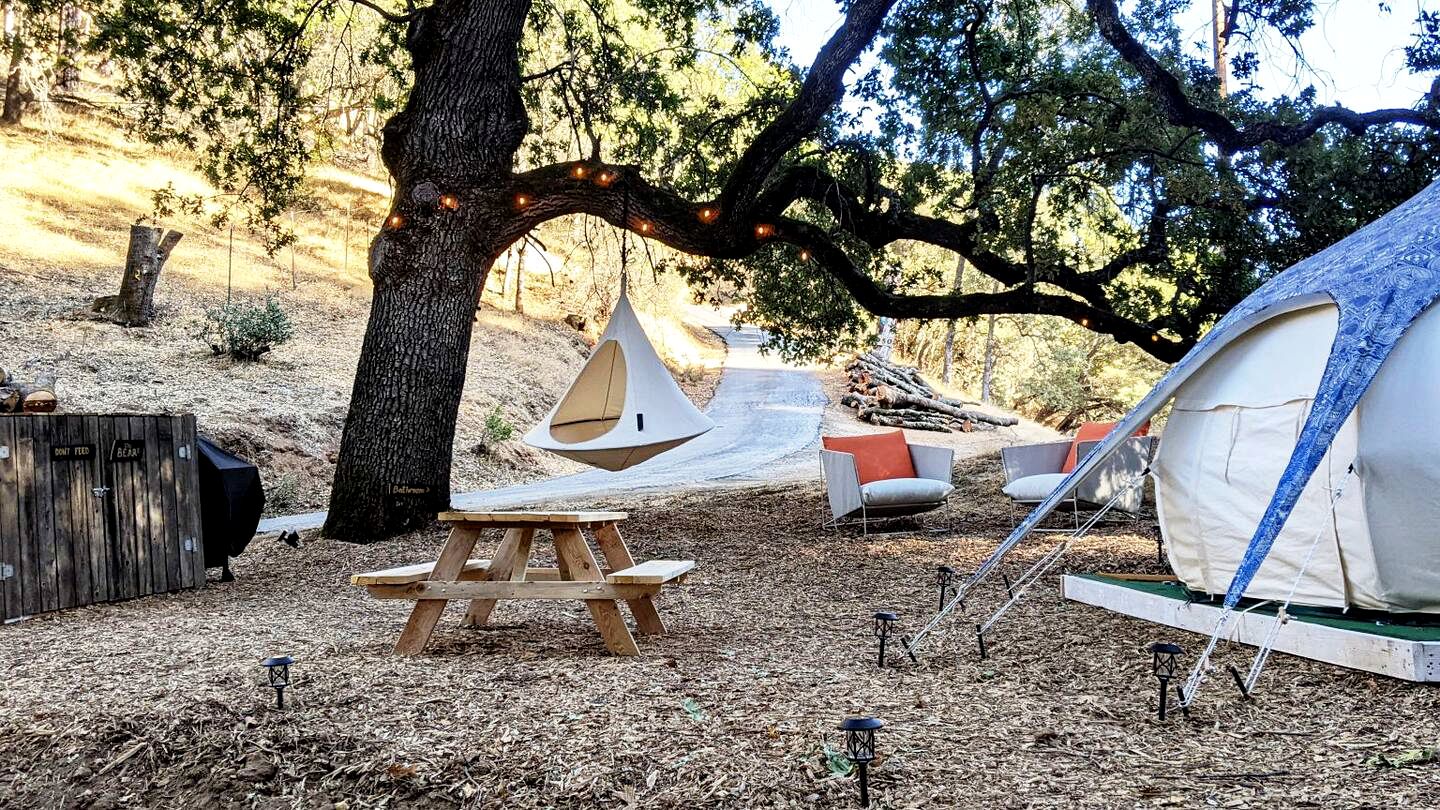 Secluded California Tent for a Weekend Getaway from Sacramento