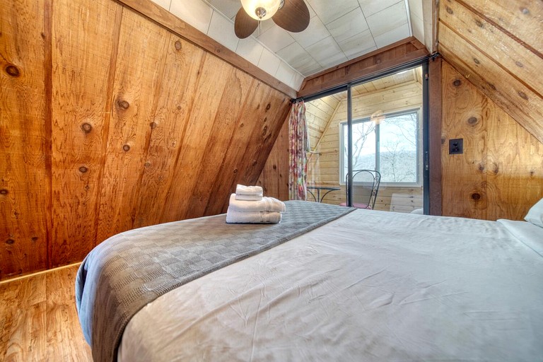 Cozy Getaways in this Cute A-Frame Cabin in Suches, Georgia | A-Frames (Suches, Georgia, United States of America)