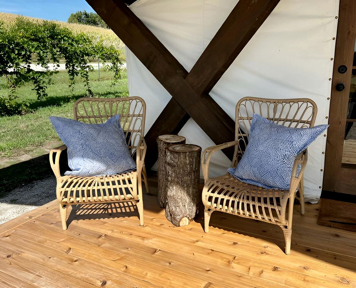 Reconnect with Nature at this Equipped Tented Cabin in Tekamah, Nebraska