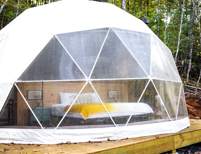 This luxury dome is surrounded by the wonders of nature