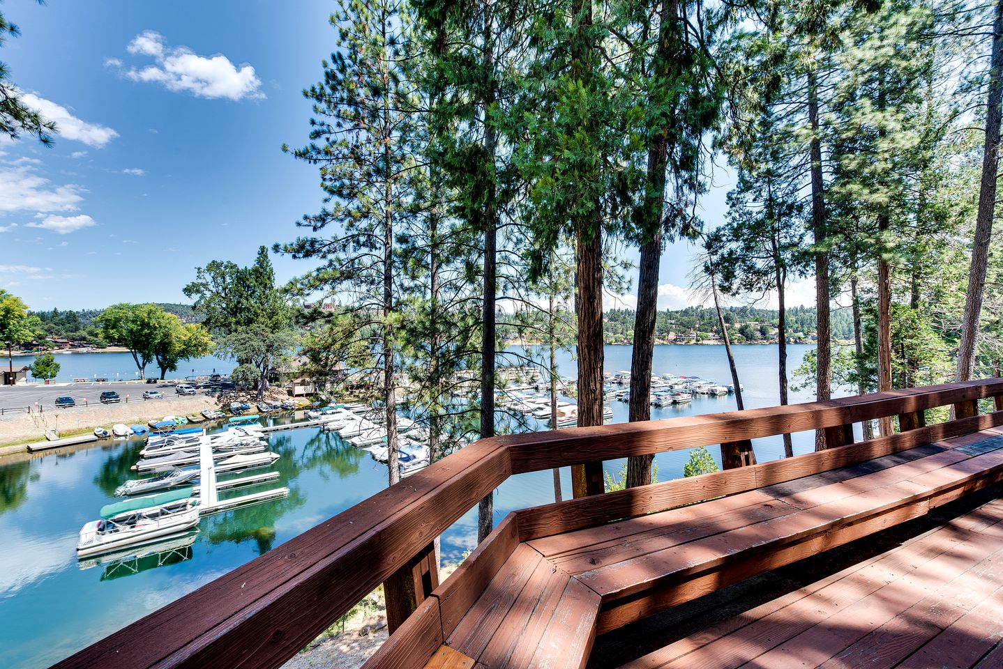 Fabulous Lakefront Group Cabin with Game Room, Outdoor Pool and Tennis Court in Groveland, California