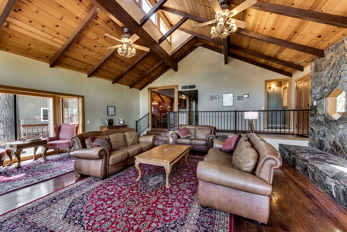 Fabulous Lakefront Group Cabin with Game Room, Outdoor Pool and Tennis Court in Groveland, California