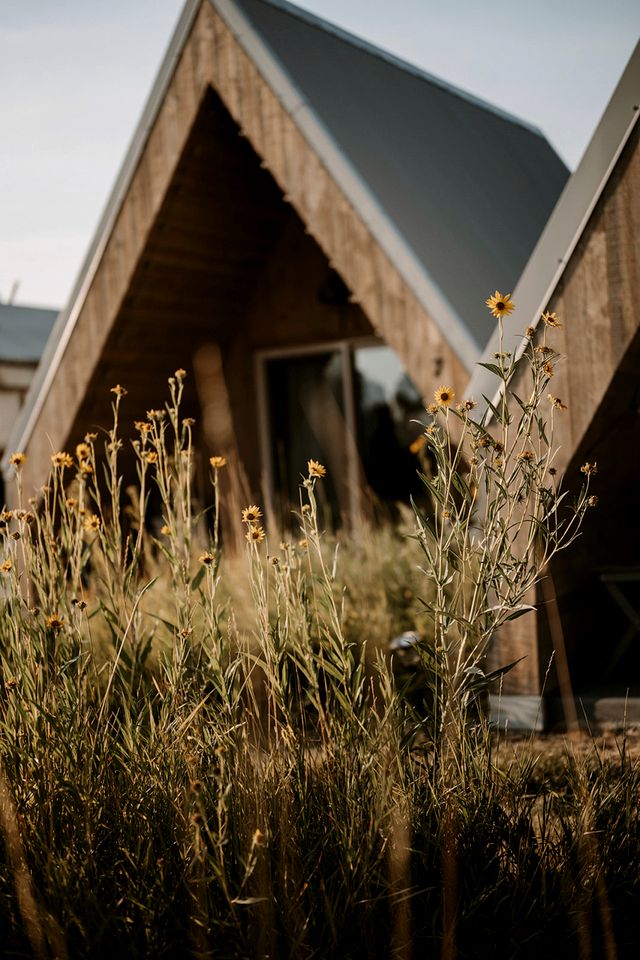 Romantic A-Frame Cabin near Yellowstone for an Amazing Glamping Getaway in Emigrant, Montana