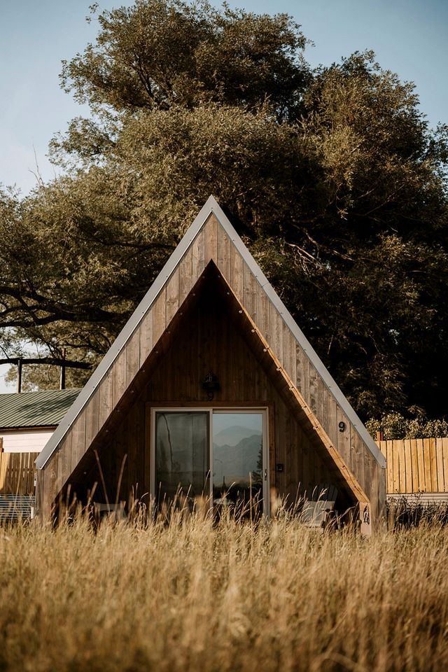 Romantic A-Frame Cabin near Yellowstone for an Amazing Glamping Getaway in Emigrant, Montana