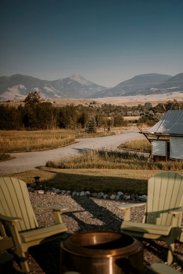 Romantic A-Frame Cabin near Yellowstone for an Amazing Glamping Getaway in Emigrant, Montana