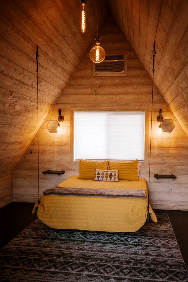 Romantic A-Frame Cabin near Yellowstone for an Amazing Glamping Getaway in Emigrant, Montana