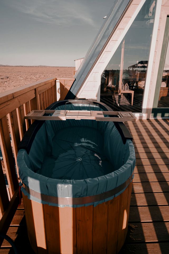 Rustic Off-Grid A-frame with Hot Tub and Sauna near the Grand Canyon for a Unique Escape in Williams, Arizona