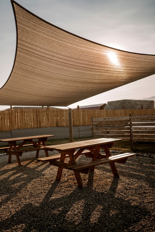 Cozy Wood A-Frame Cabins with Private Decks & Camp-Style Community in Emigrant, Montana