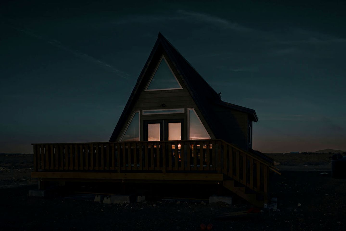 Rustic Off-Grid A-frame with Hot Tub and Sauna near the Grand Canyon for a Unique Escape in Williams, Arizona